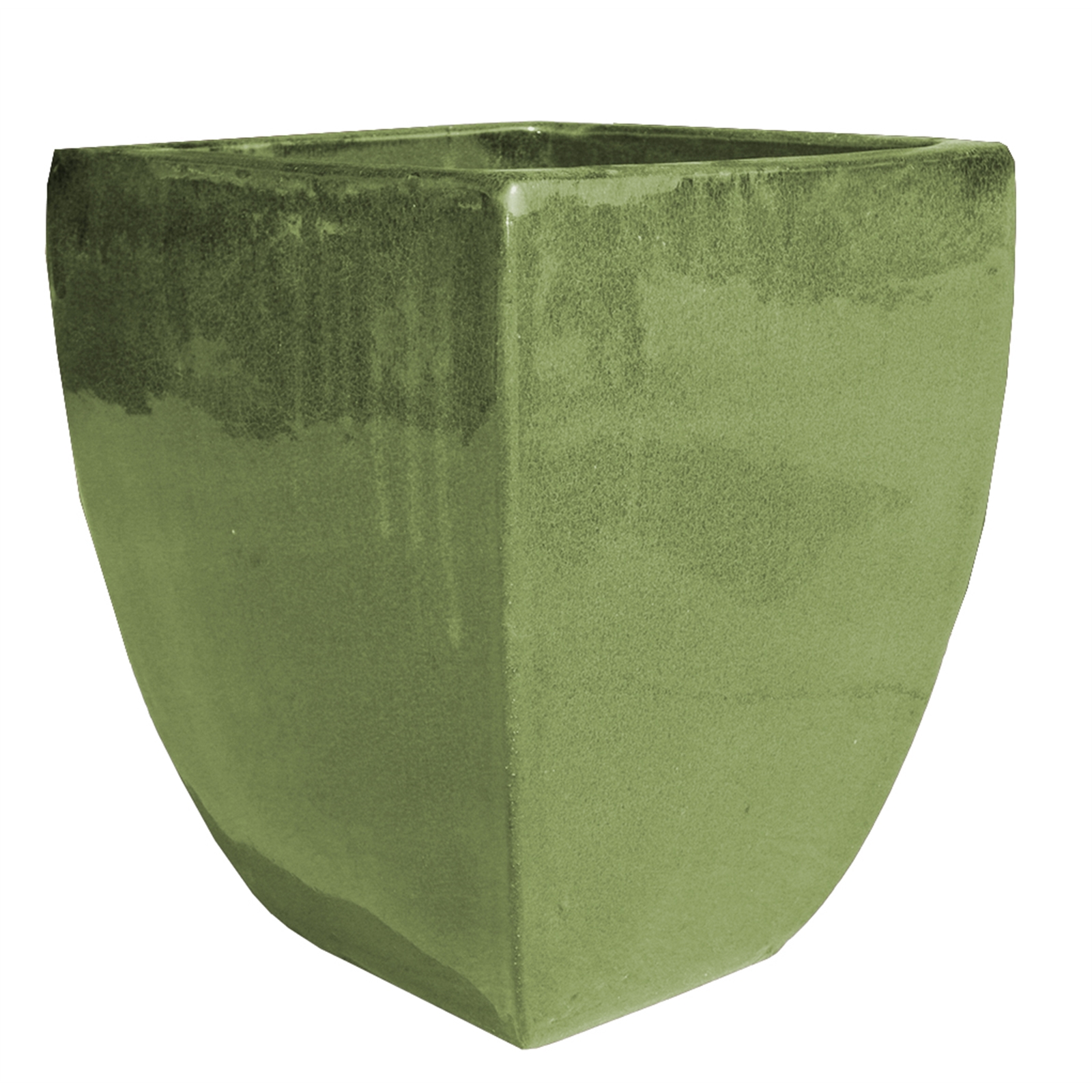 Tiki Primo Hudson Square Garden Pot Large Forest Green Bunnings Warehouse
