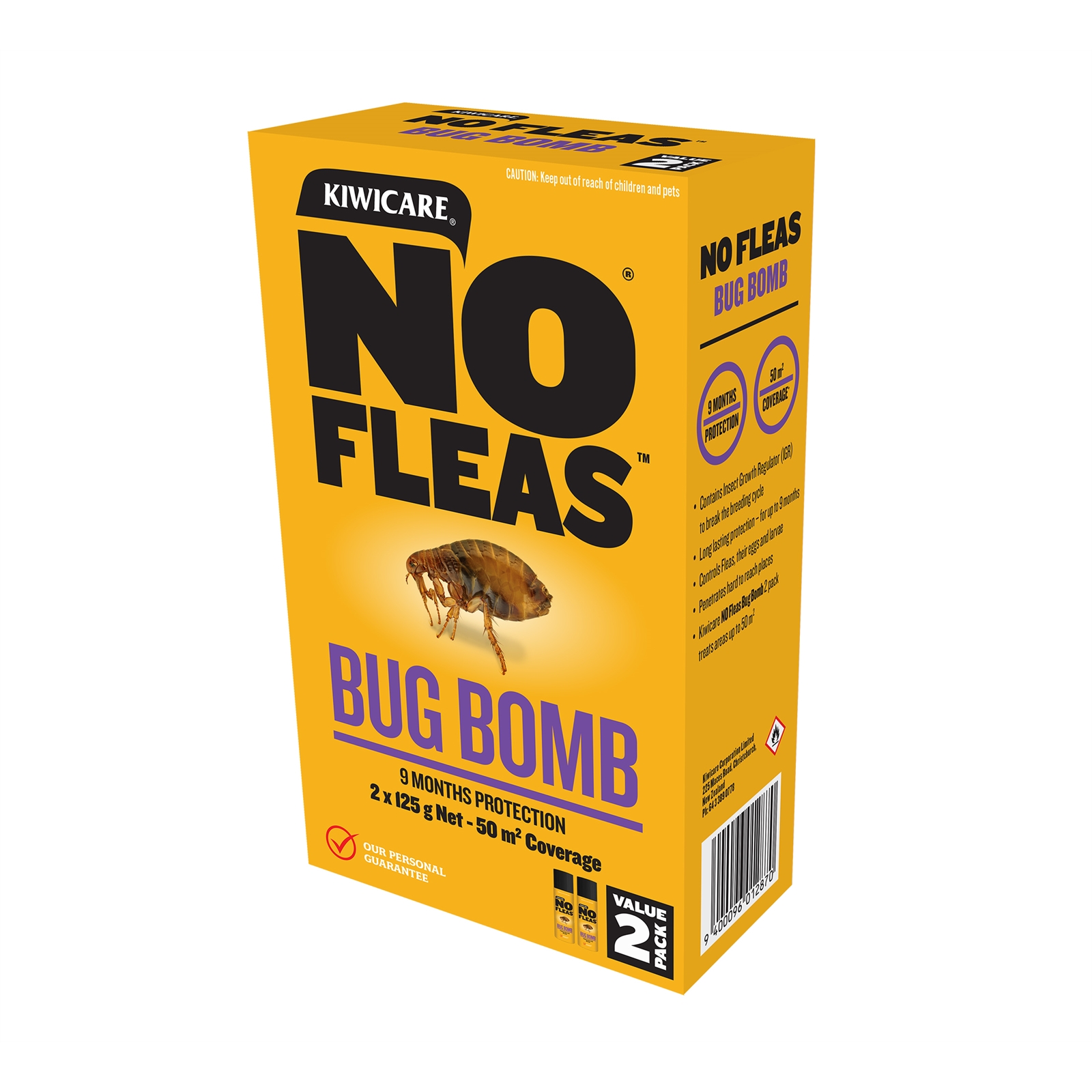 Kiwicare 125g No Fleas Bug Bomb 2 Pack Bunnings Warehouse 