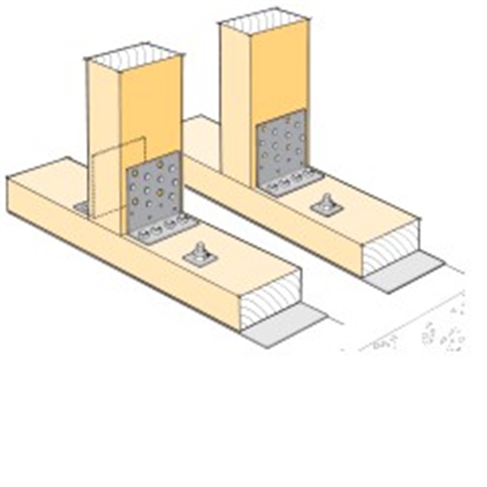 Lumberlok 6kN Stud to Bottom Plate Fixing Bunnings Warehouse