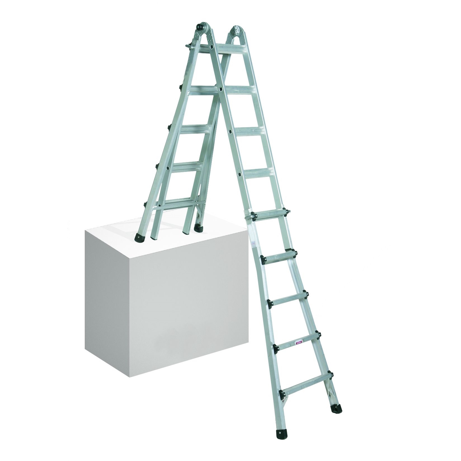 Rhino 120kg Aluminium Mighty 19 MultiPurpose Ladder Bunnings Warehouse