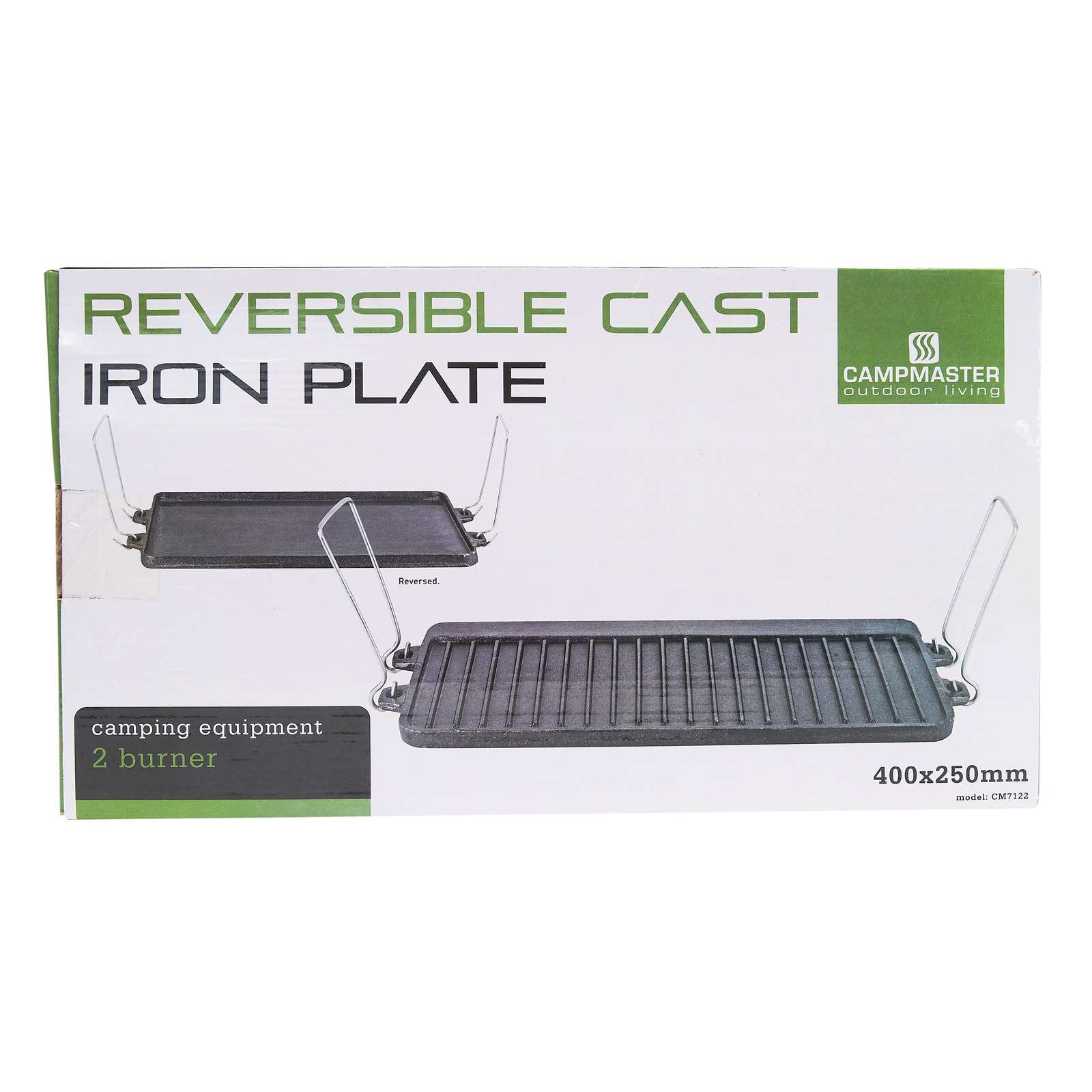 Campmaster 2 Burner Reversible Cast Iron Cooking Plate Bunnings Warehouse