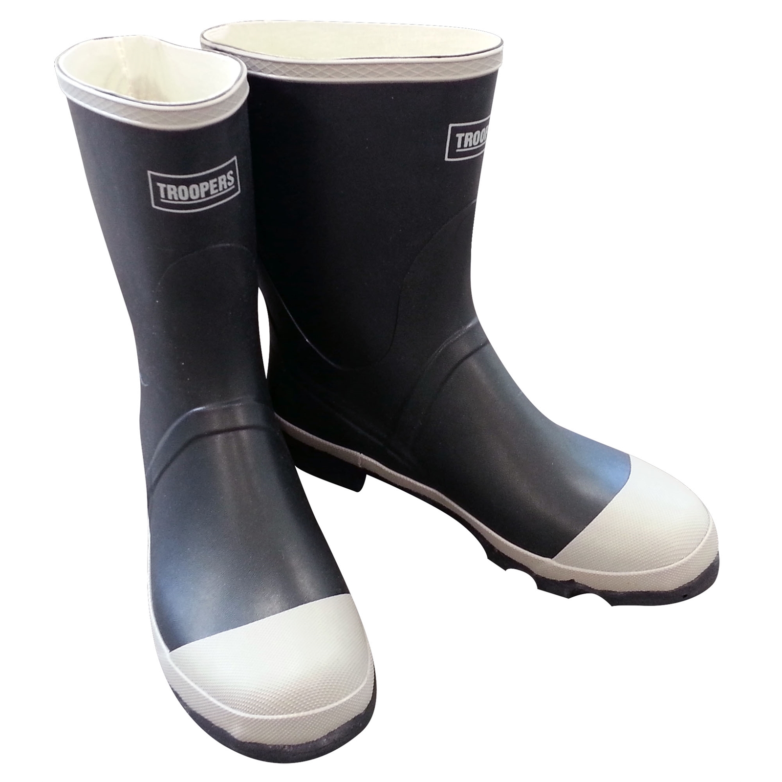 Troopers Size 8 Grey Mens Rubber Gumboots Bunnings Warehouse
