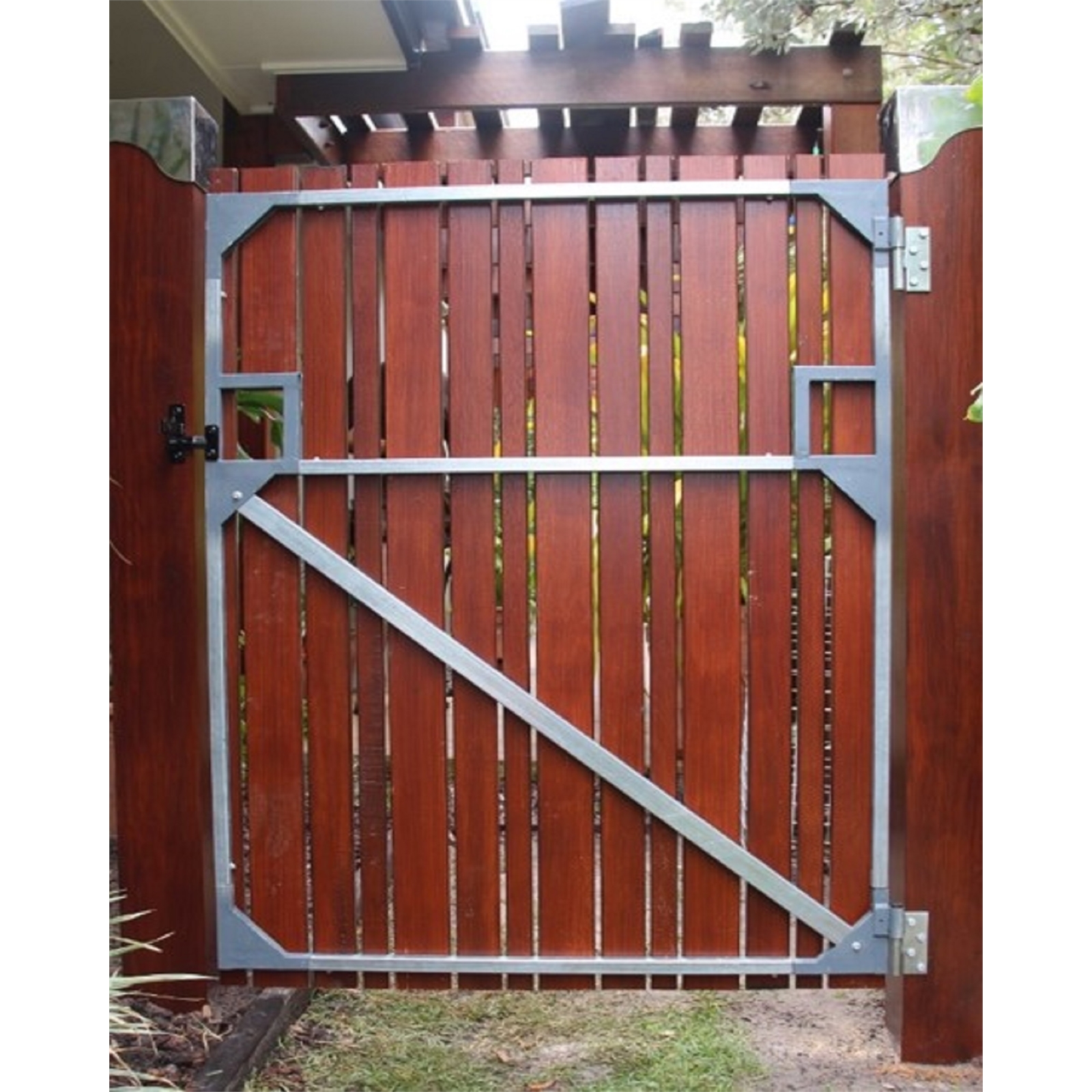 Protector Aluminium 1100 X 1800mm Steel Easy Frame Gate Bunnings Warehouse