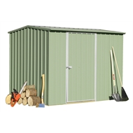 Qiq Fix Garden Shed Metal 2.3x2.3x1.9m Zinc Bunnings Warehouse