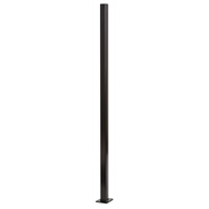 Protector Aluminium 1m Flanged Post Black 