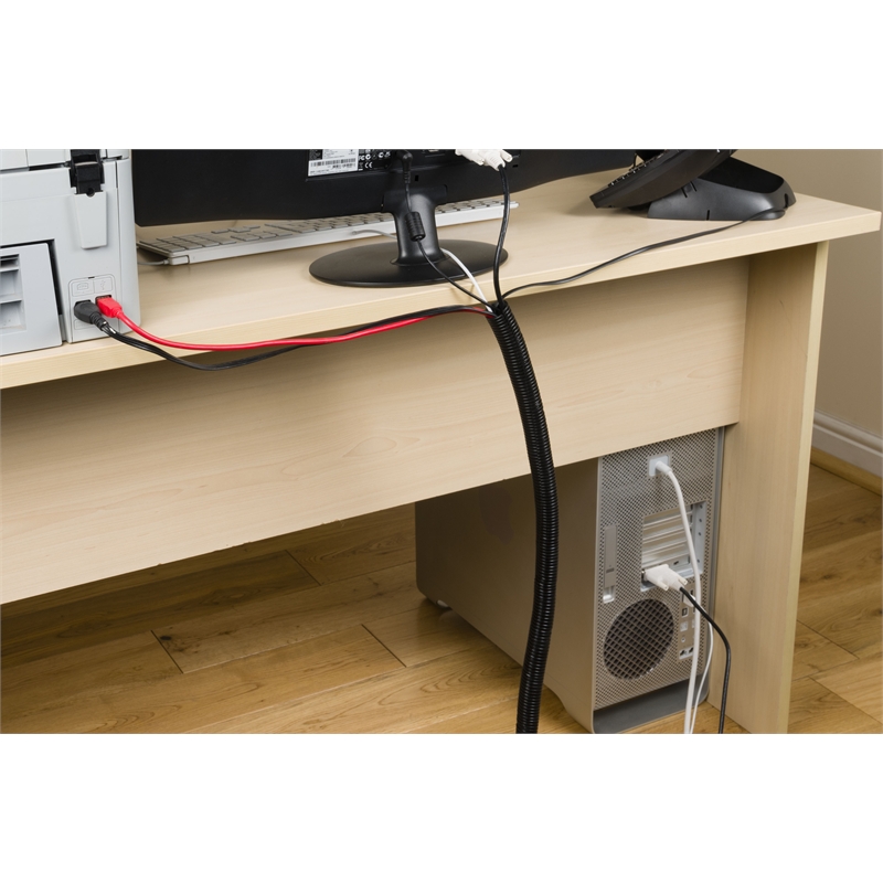 Dline Cable Tidy Tube 1.1m Black SKU 00188135 Bunnings Warehouse