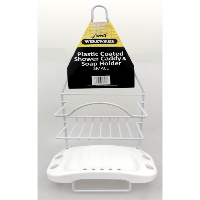 Award Wireware Shower Caddy & Soap Holder White Bunnings Warehouse