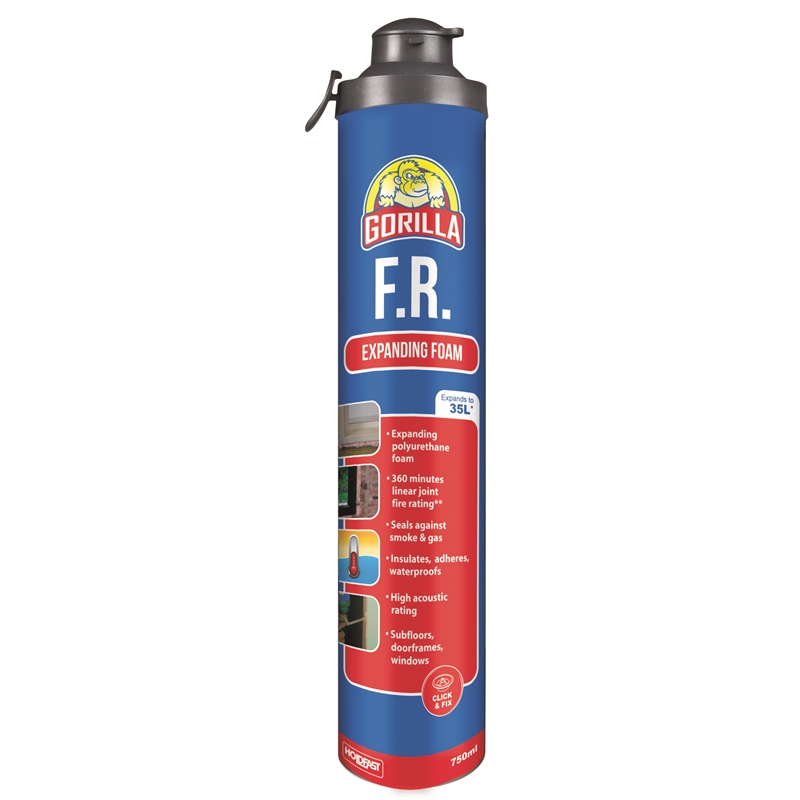 Gorilla 750ml Fire Rated Click And Fix Expanding Foam Bunnings Warehouse