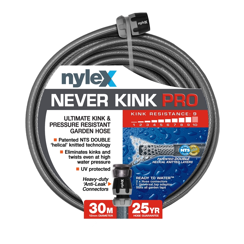 Nylex Never Kink Pro Garden Hose 12mm x 30m Bunnings Warehouse