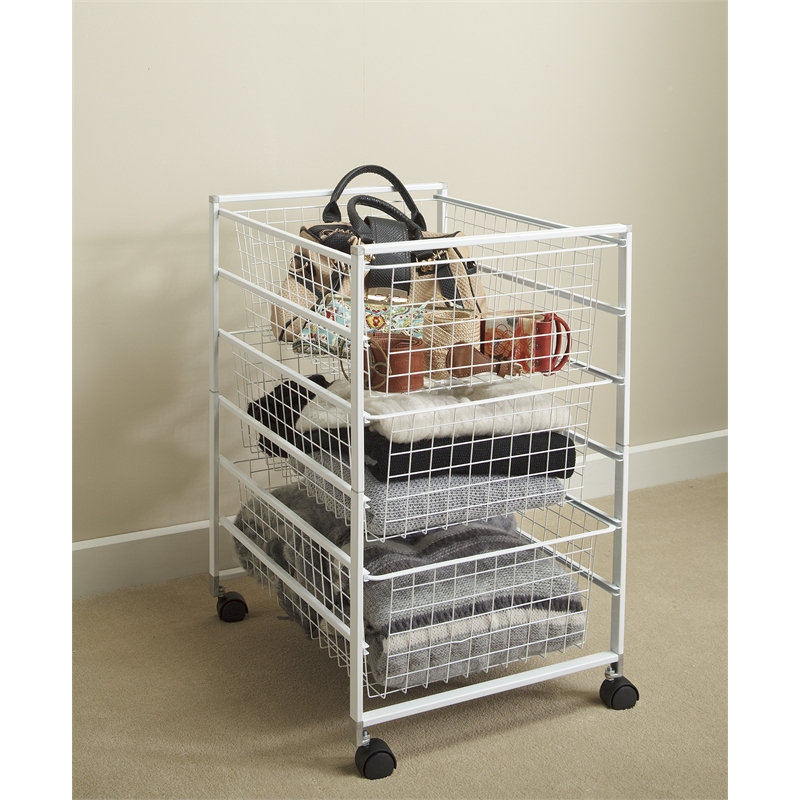 Clever Closet 6 Runner Basket Kit White Bunnings Warehouse