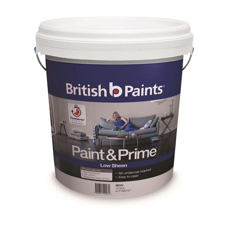 British Paints Paint & Prime 10L Low Sheen Interior | Bunnings Warehouse