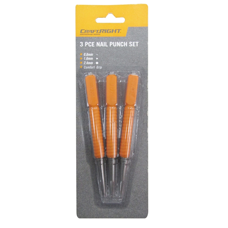 Craftright Nail Punch Set 3pc Bunnings Warehouse