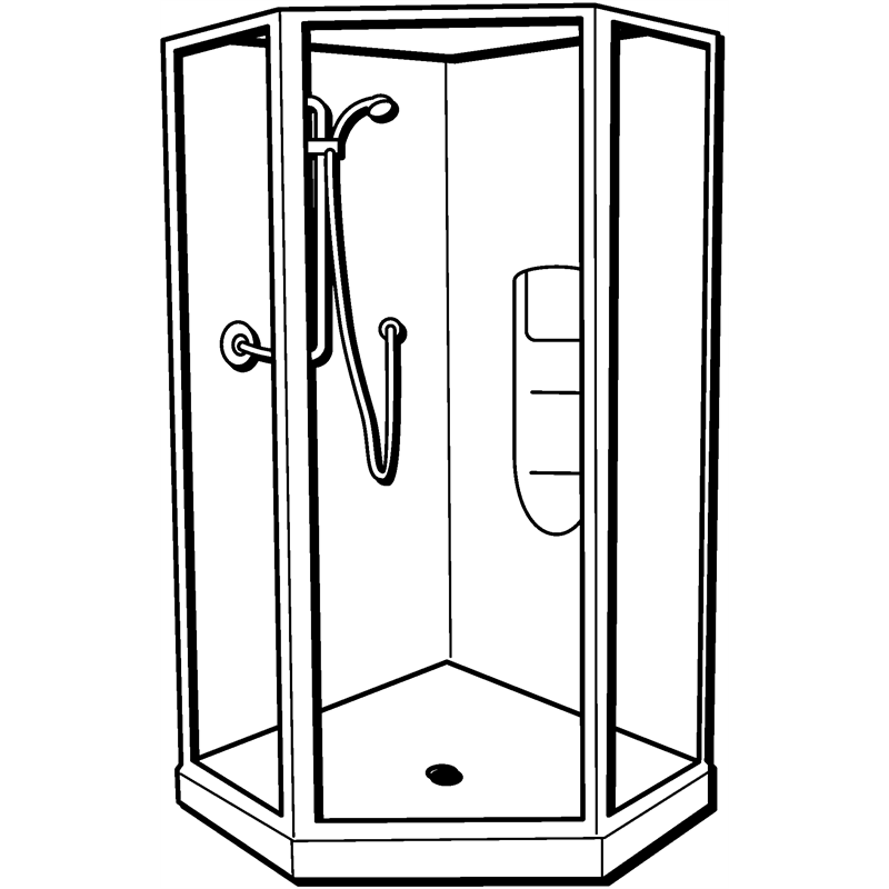 Corner Shower Unit