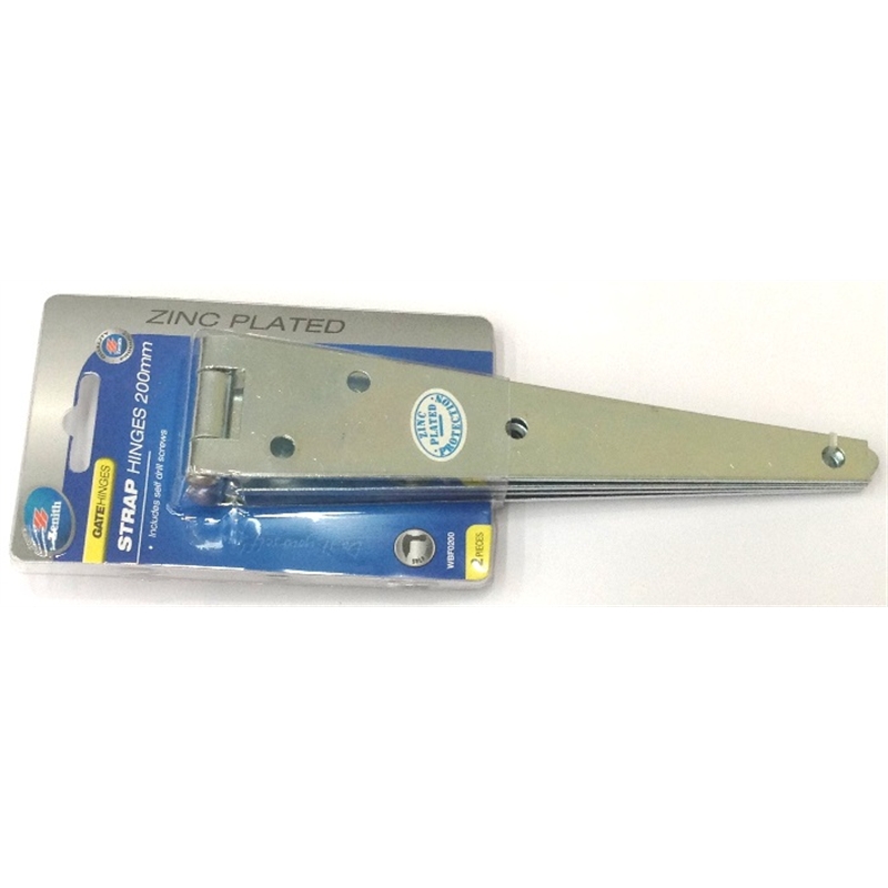Zenith Strap Hinge 200mm ZP 2pk Bunnings Warehouse