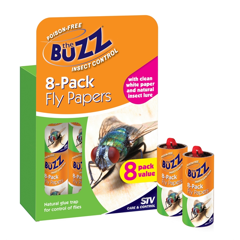 The Buzz Fly Glue Papers 8pk | Bunnings Warehouse