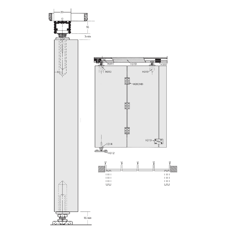 Henderson Bi-Fold 2135mm Opening Folding Door Kit | Bunnings Warehouse