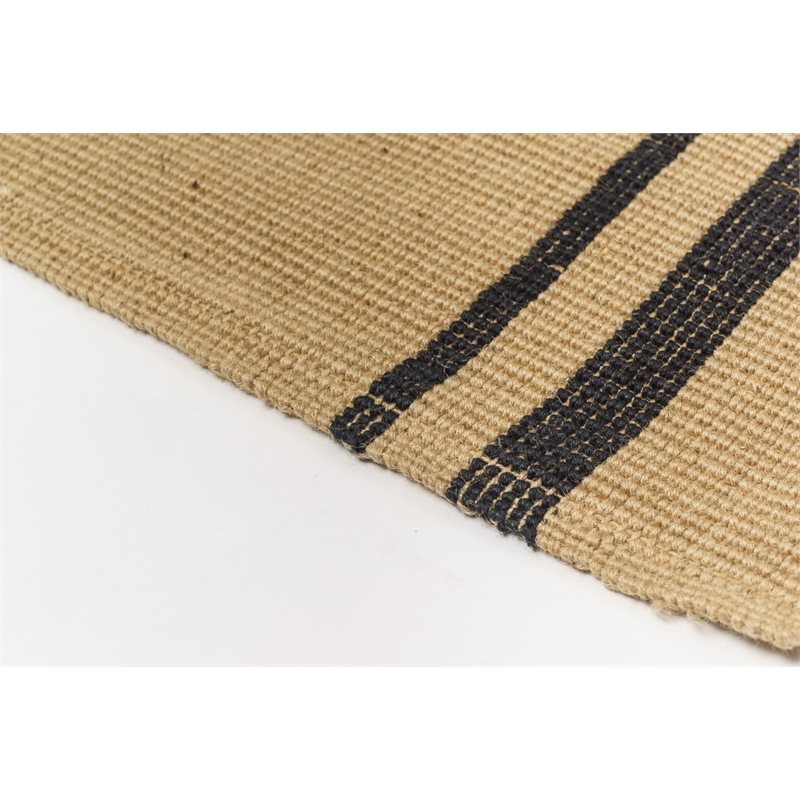 Jute Bali Rug Striped 100 x 150CM Bunnings Warehouse