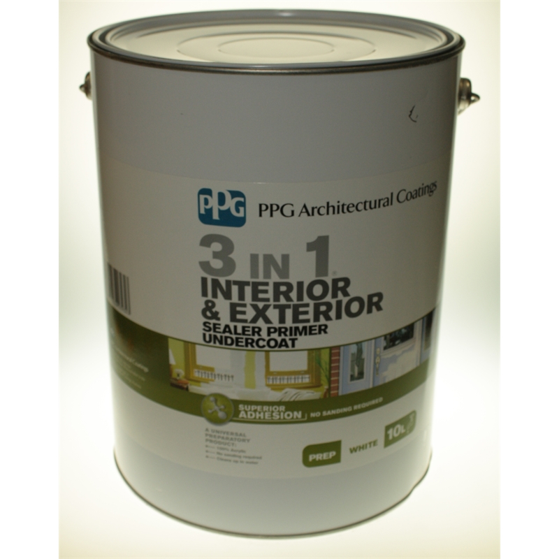 PPG 3 in 1 Primer Sealer 10L White SKU 00416709 Bunnings Warehouse