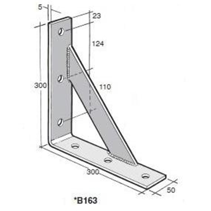 Bowmac Angle Bracket (with Gusset) B163 Bunnings Warehouse