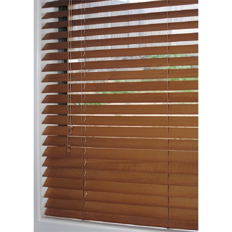 Windoware Basswood Blind 50x1200x1370mm Teak Bunnings Warehouse