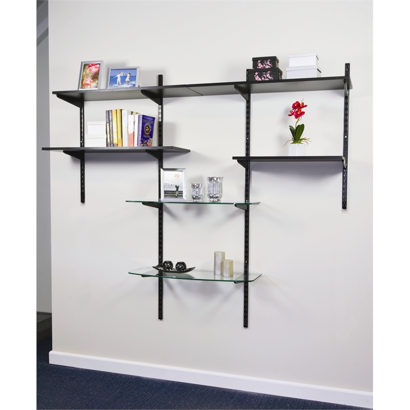 Handy Shelf Melamine Shelving 900x300x16mm Black 