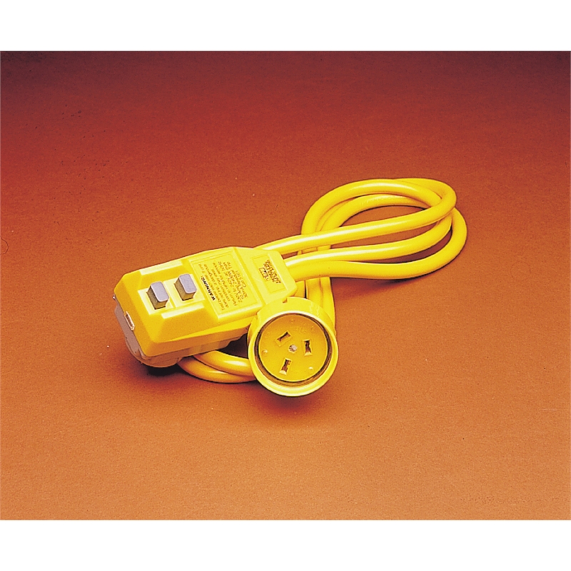 HPM Extension Lead 1.6 Meter with 10amp RCD Safety Switch - Yellow D5101