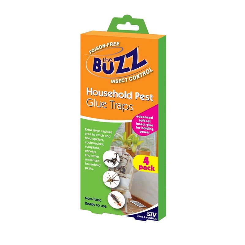 The Buzz Pest Glue Traps 4pk Bunnings Warehouse