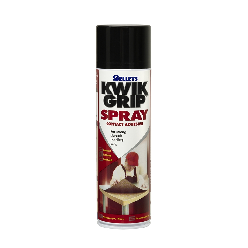 Selleys Kwik Grip Spray Contact Adhesive 350g SKU 00155415 Bunnings Warehouse