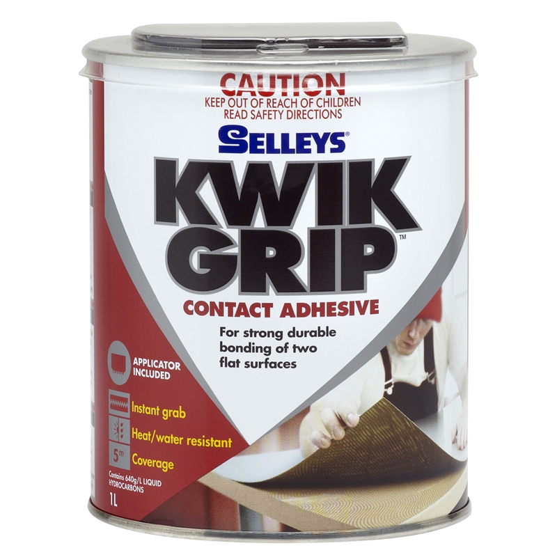 Selleys Kwik Grip Contact Adhesive 1L SKU 00107486 Bunnings Warehouse
