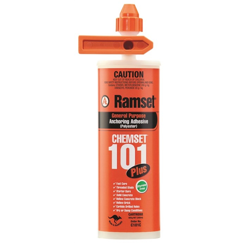 Ramset Chemset Anchoring Adhesive Cartridge C101C Bunnings Warehouse