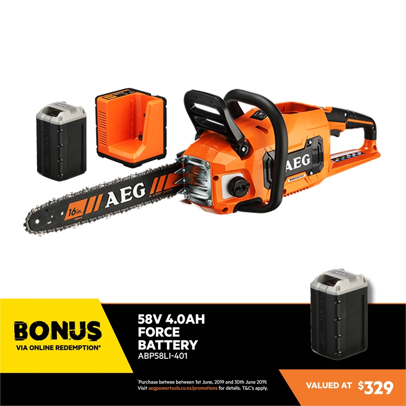 58v aeg mower