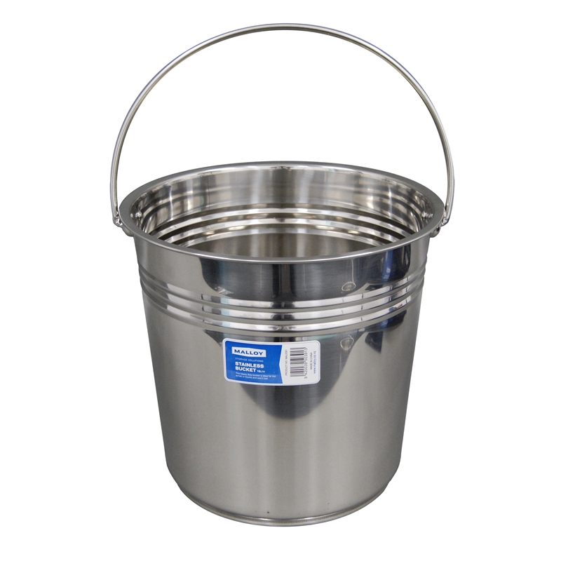 Malloy Bucket 9L Stainless Steel Bunnings Warehouse
