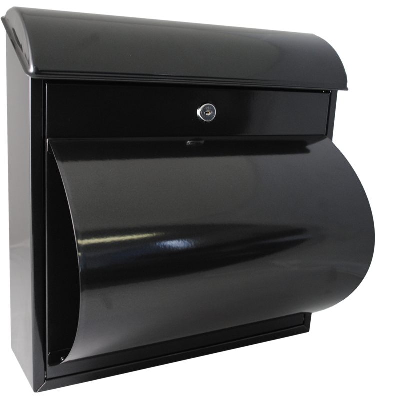 Sandleford Letterbox Wall Mounted Jupitor Black Bunnings Warehouse