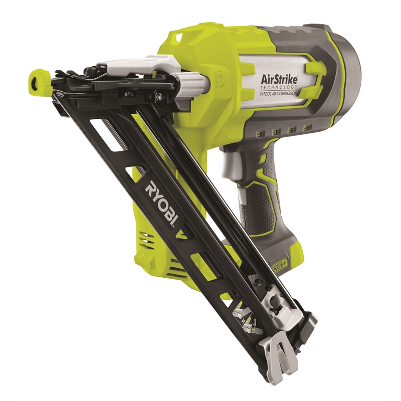 Ryobi ONE+ 18V 15ga DA Finish Nailer Skin Only Bunnings Warehouse