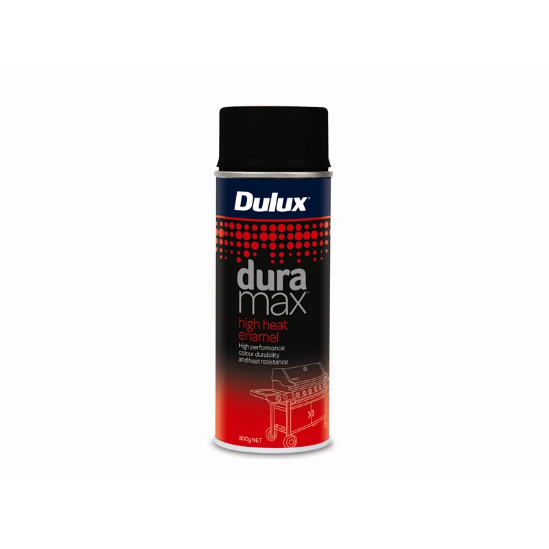 Dulux Duramax 300g Black High Heat Enamel Spray Paint Bunnings Warehouse