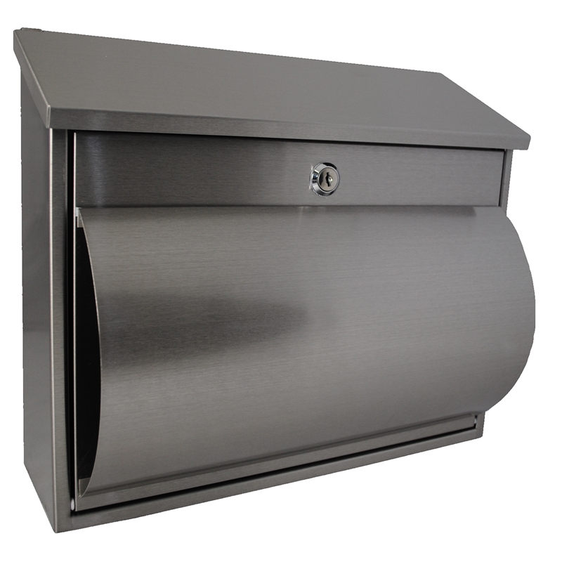 Sandleford Letterbox Wall Mounted Comet Brushed Stainless Steel