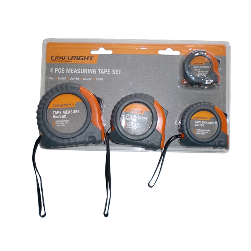 Craftright Tape Measure Set 4pc Bunnings Warehouse