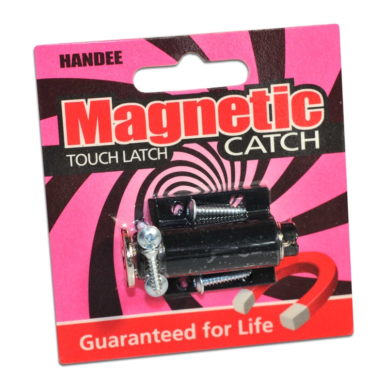 Handee Cupboard Door Catch Touch Latch Black Bunnings Warehouse
