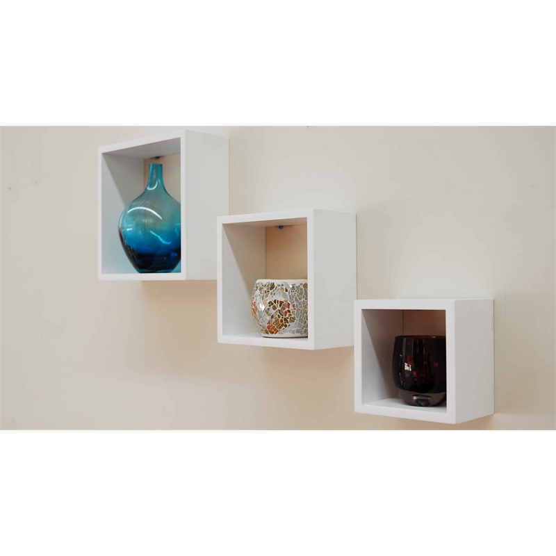 Handy Storage Wall Mount Clever Cubed Storage Unit White Bunnings