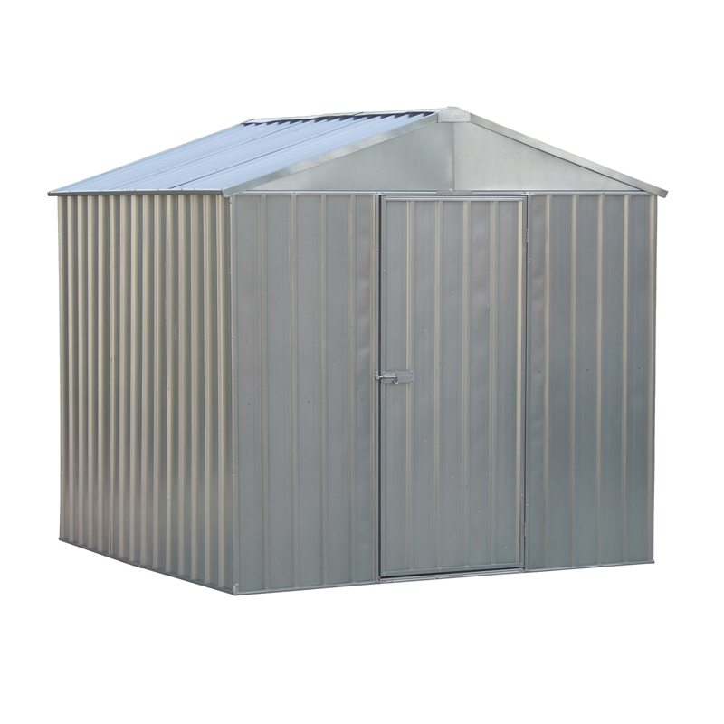 Qiq Fix Garden Shed Metal 2.3x2.3x1.9m Zinc Bunnings Warehouse