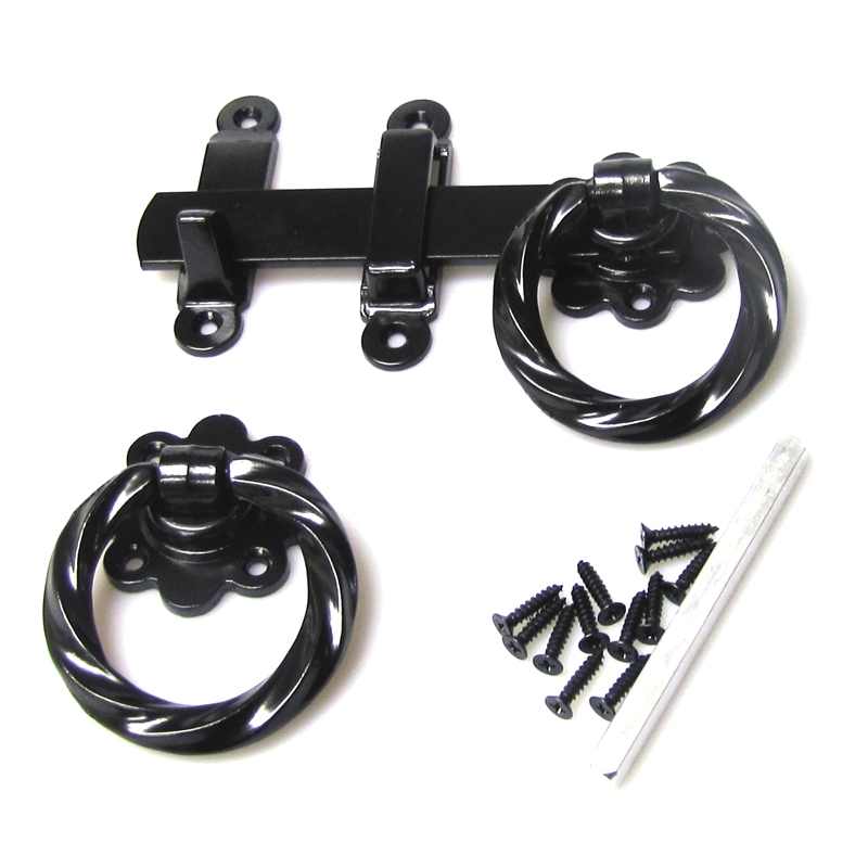 Gartner Gate Latch Ring Black 150mm Bunnings Warehouse