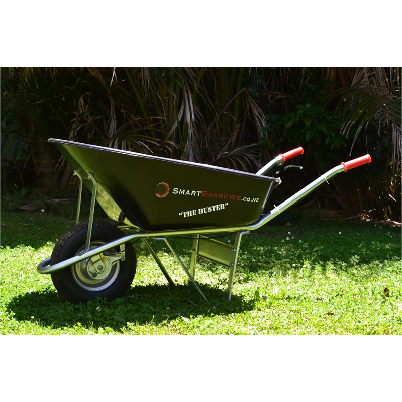 100L Wheelbarrow with Braking System Bunnings Warehouse