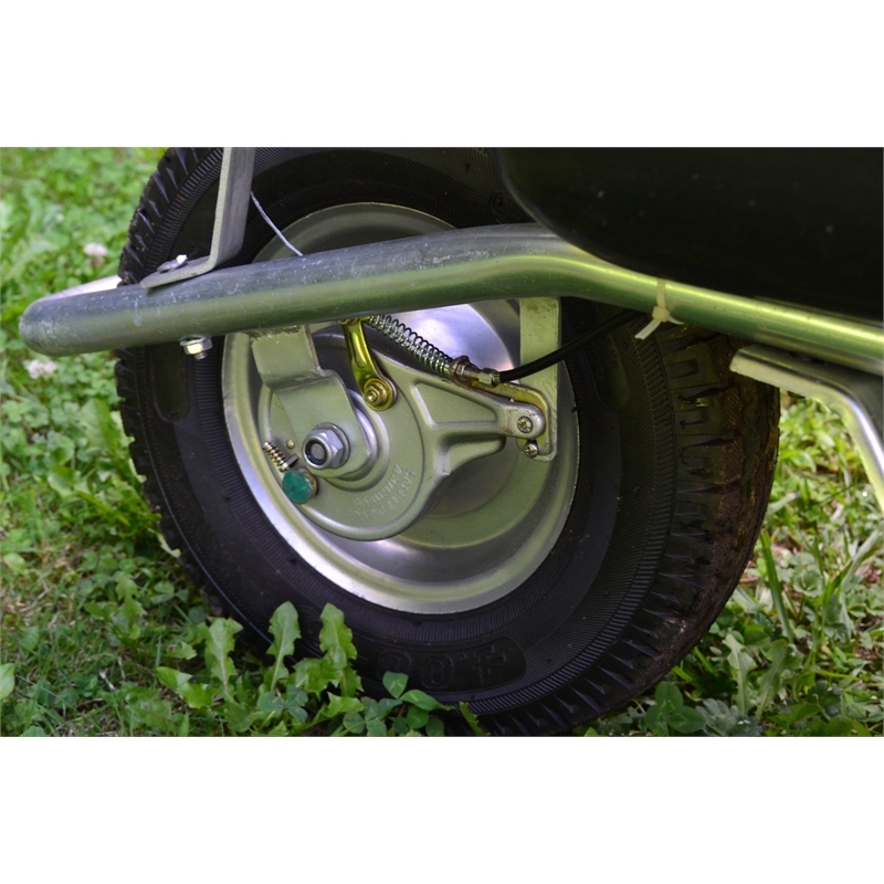 100L Wheelbarrow with Braking System Bunnings Warehouse