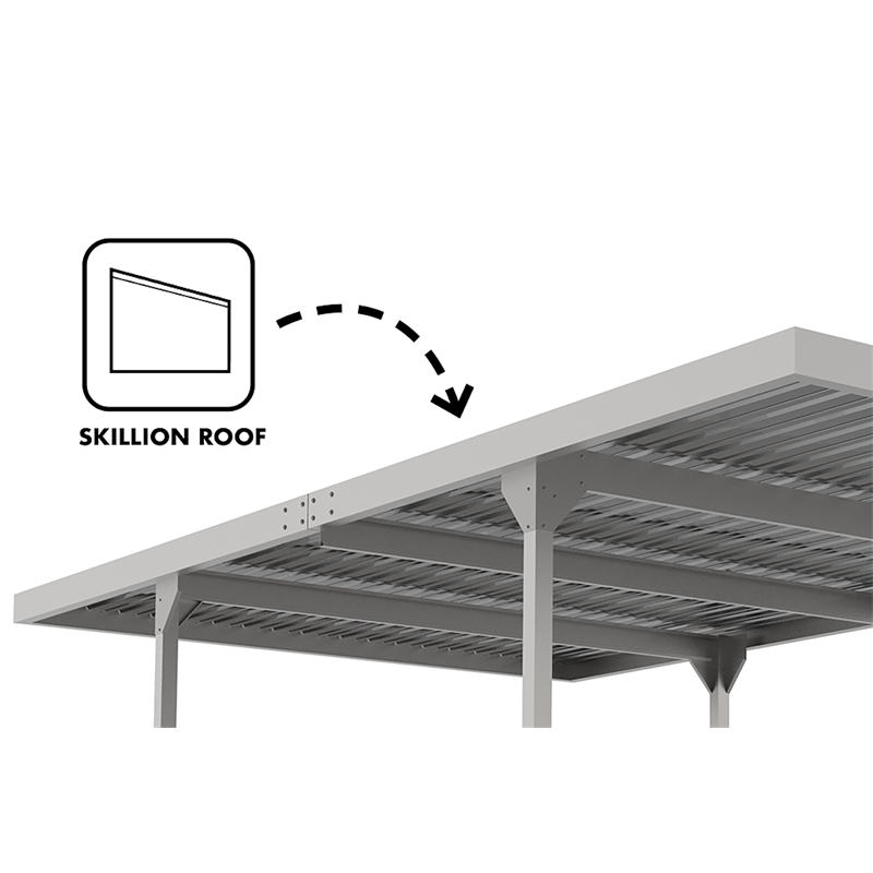 Absco Sheds 3 0 X 5 5 X 2 25m Zincalume Skillion Single