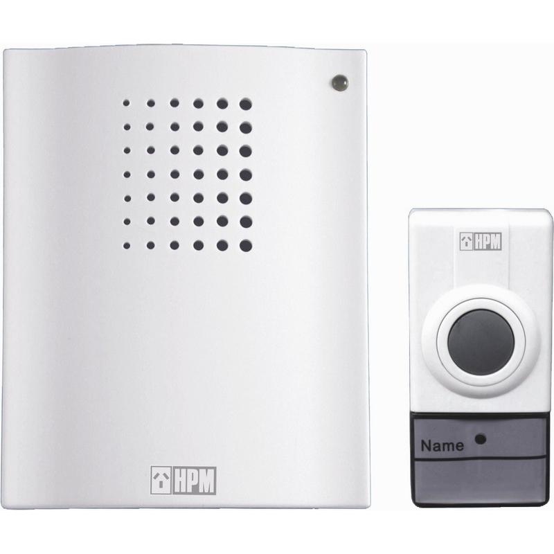 HPM Wireless Digital Door Chime White Bunnings Warehouse