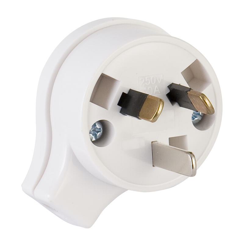 Deta 10Amp White Side Entry Plug Top Bunnings Warehouse