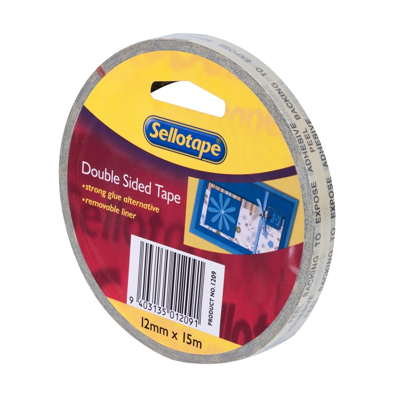 Sellotape® Double Sided Tape 12mmx15m Bunnings Warehouse