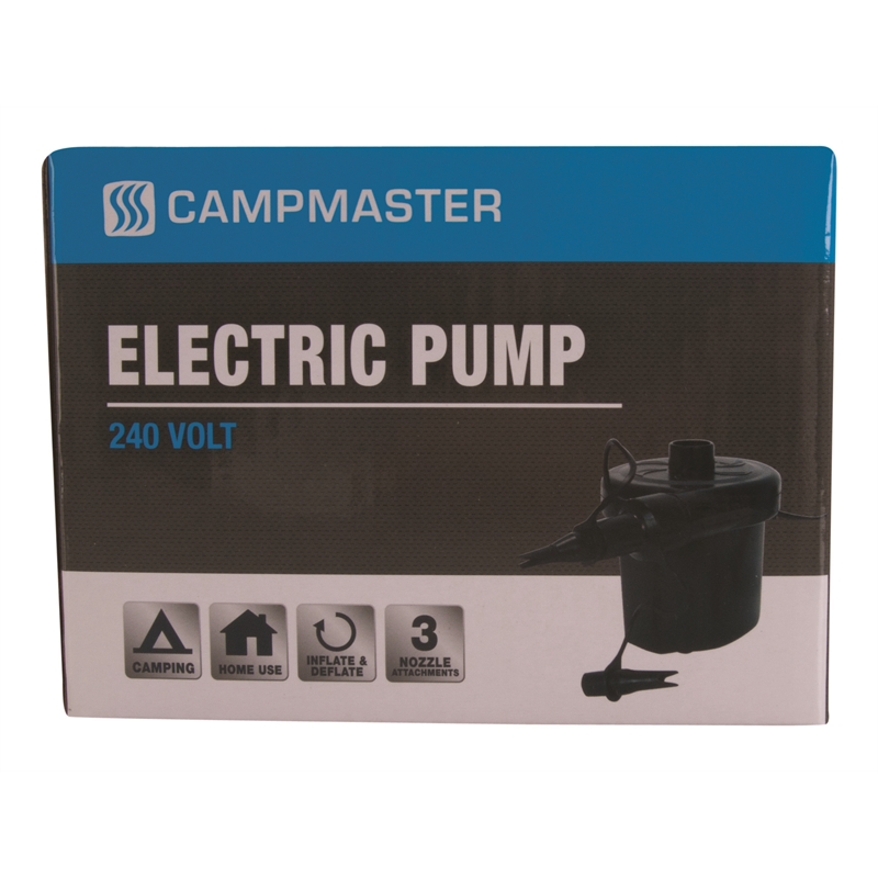 CampMaster 240V Air Pump With Switch Bunnings Warehouse