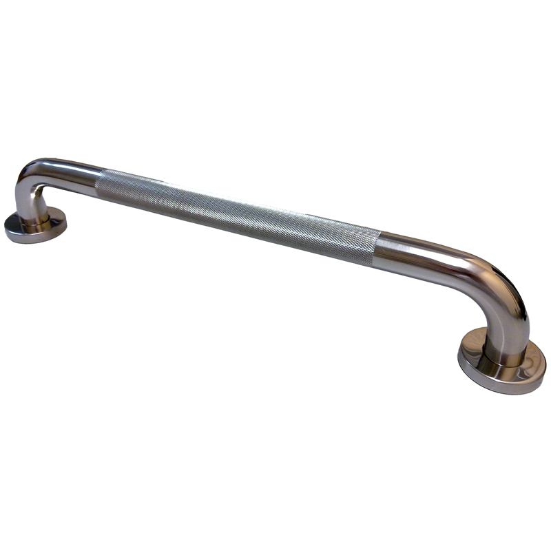 Miles Nelson Knurled Stainless Steel Grab Rail 25x600mm Bunnings