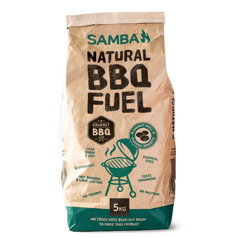 Samba 5kg Coconut Charcoal Briquettes | Bunnings Warehouse